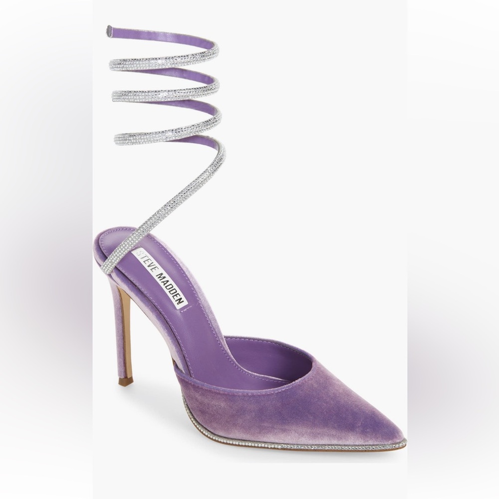 Steve Madden Purple Sparkle Heels